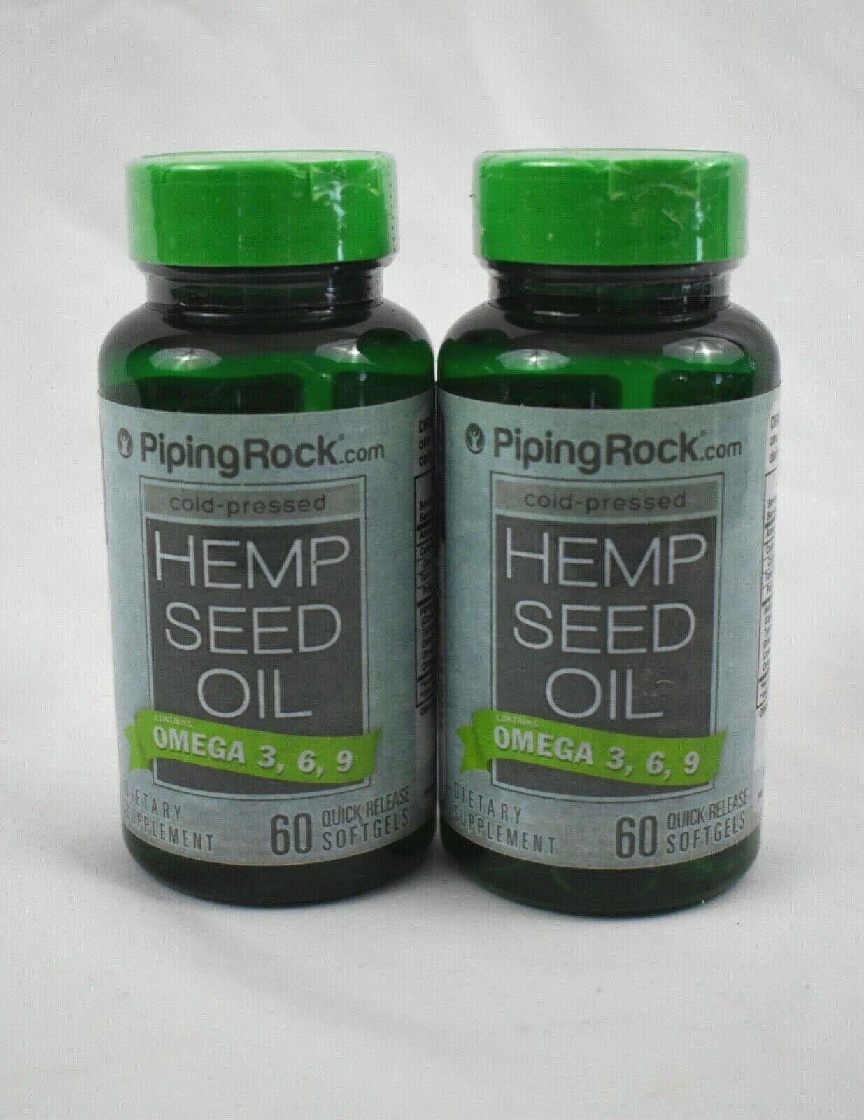 700mg Cold Pressed Hemp Seed Oil 120 Softgels Non GMO Gluten Free Omega