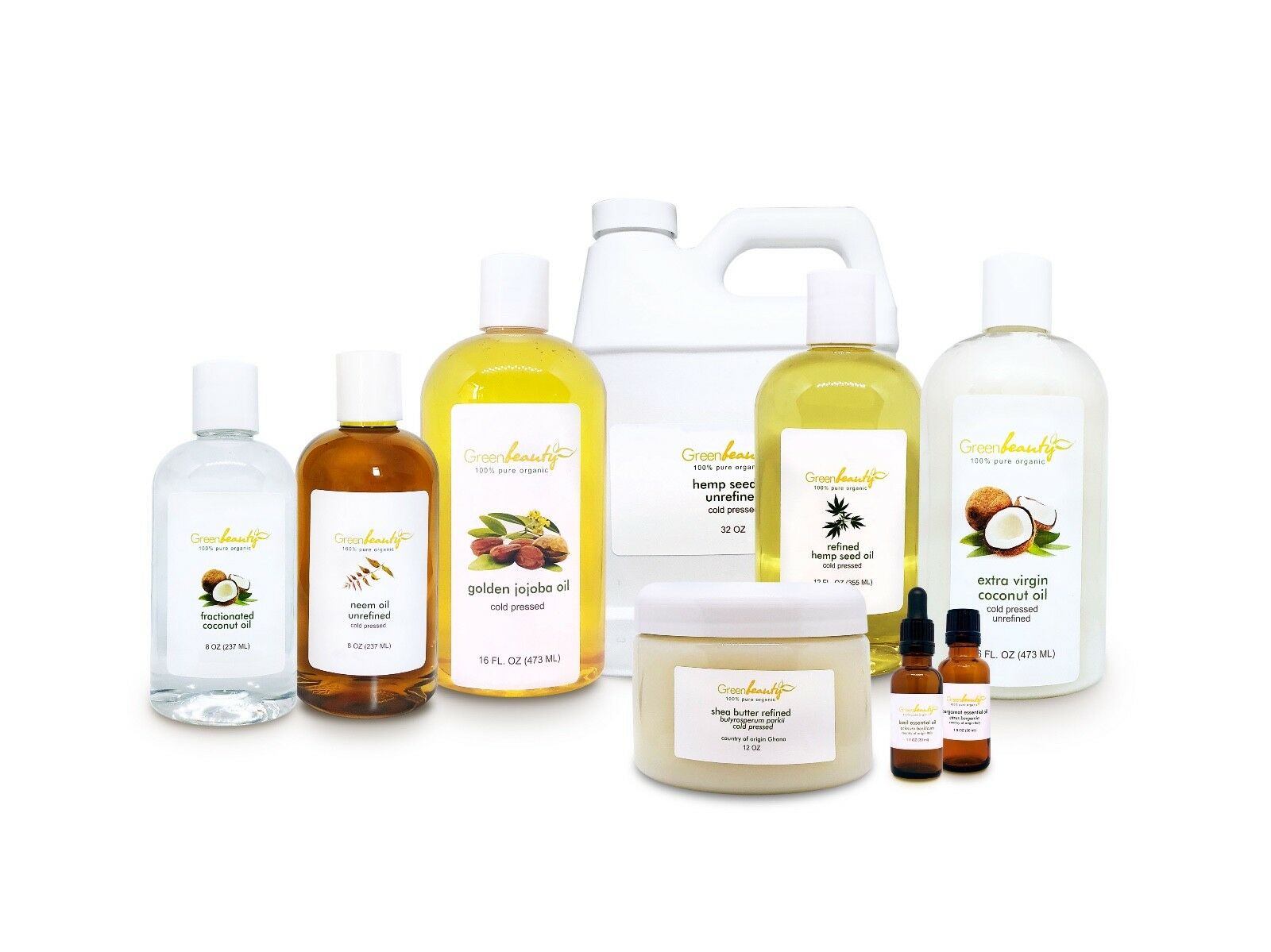 CARRIER OILS COLD PRESSED 100 PURE ORGANIC NATURAL 16 OZ TO 7 LBS FREE